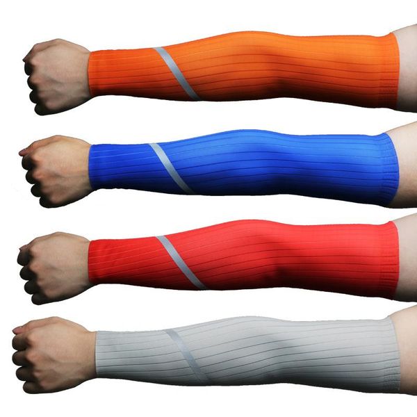 est reflective sports arm compression sleeve basketball cycling warmer summer running uv protection volleyball sunscreen elbow & knee pads, Black;gray
est reflective sports arm compression sleeve basketball cycling warmer summer running uv protection volleyball sunscreen elbow & knee pads, Black;gray