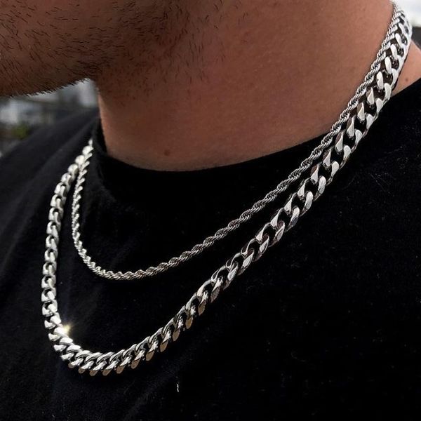 pendant necklaces 2021 temperament fashion cube rope chain men necklace classic stainless steel for jewelry gift, Silver
pendant necklaces 2021 temperament fashion cube rope chain men necklace classic stainless steel for jewelry gift, Silver