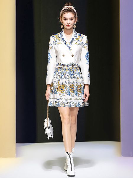 commuter fashion high waist small suit slim pleated skirt temperament double autumn new dress temperament, White;black
commuter fashion high waist small suit slim pleated skirt temperament double autumn new dress temperament, White;black