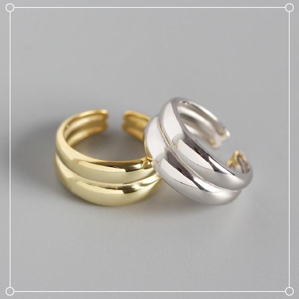 cluster rings supply double-layer minimalist ins smooth hipster ring s925 sterling silver gold-plated, Golden;silver
cluster rings supply double-layer minimalist ins smooth hipster ring s925 sterling silver gold-plated, Golden;silver