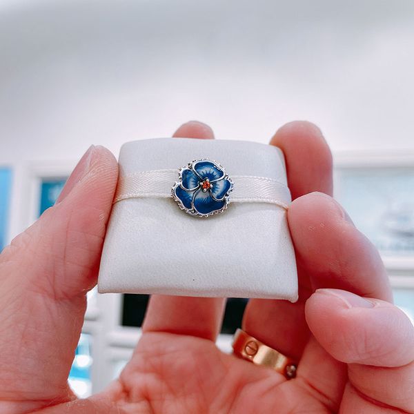 100% 925 sterling silver blue pansy spring flower bead fits european pandora jewelry charm bracelets, Black
100% 925 sterling silver blue pansy spring flower bead fits european pandora jewelry charm bracelets, Black