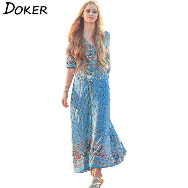 new woman floral midi dress v-neck 3/4 sleeve single breasted beach dress boho women casual dresses 210423, Black;gray
new woman floral midi dress v-neck 3/4 sleeve single breasted beach dress boho women casual dresses 210423, Black;gray