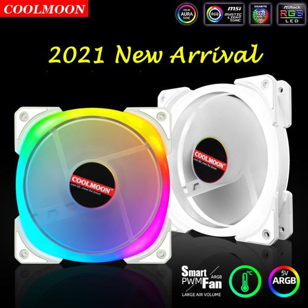 fans & coolings coolmoon 4pin pwm 5v 3pin argb computer heatsink cooler radiator 12cm cooling fan for chassis pc case water accessories
fans & coolings coolmoon 4pin pwm 5v 3pin argb computer heatsink cooler radiator 12cm cooling fan for chassis pc case water accessories