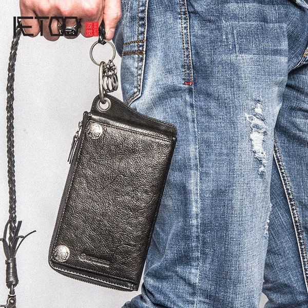 wallets aetoo punk design ultra-thin leather men's long section multi-card bit wallet zipper security chain mobile vintage, Red;black
wallets aetoo punk design ultra-thin leather men's long section multi-card bit wallet zipper security chain mobile vintage, Red;black