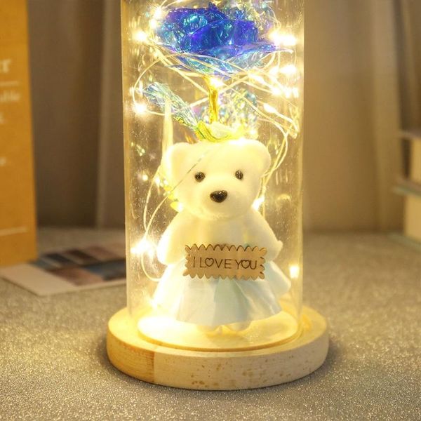 gold foil rose flower bear in glass dome with led night light mothers day valentine's gifts wedding party decoration decorative flowers
gold foil rose flower bear in glass dome with led night light mothers day valentine's gifts wedding party decoration decorative flowers