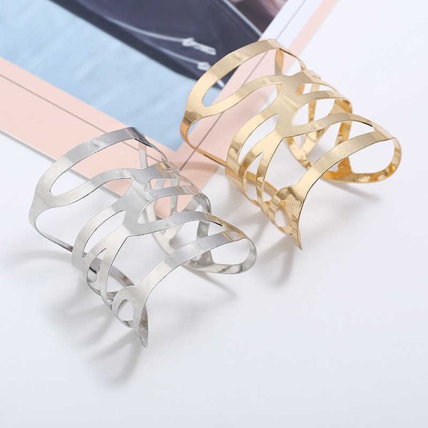 lzhlq trendy plated bracelet fashion geometric hollow maxi punk jewelry bracelet women opening adjustable wide cuff bangles q0719, Black
lzhlq trendy plated bracelet fashion geometric hollow maxi punk jewelry bracelet women opening adjustable wide cuff bangles q0719, Black