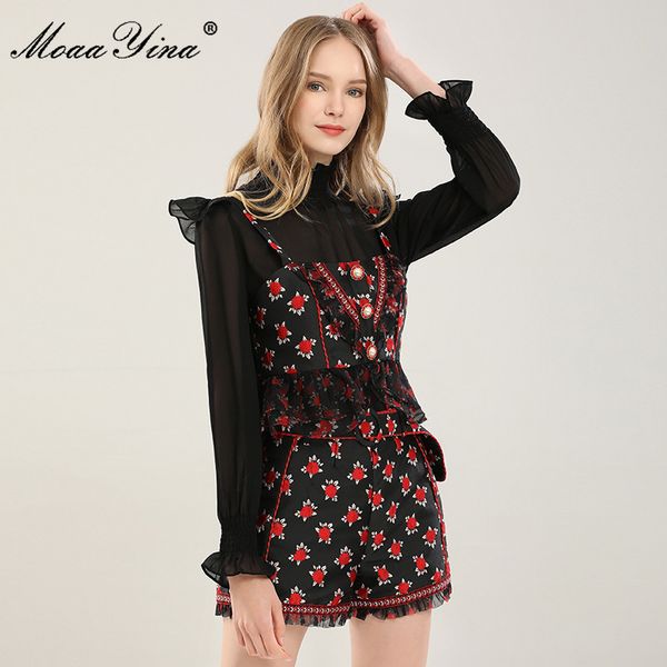 fashion set spring summer women's turtleneck long sleeve blouses small sling +shorts embroidery three-piece suit 210524, White
fashion set spring summer women's turtleneck long sleeve blouses small sling +shorts embroidery three-piece suit 210524, White