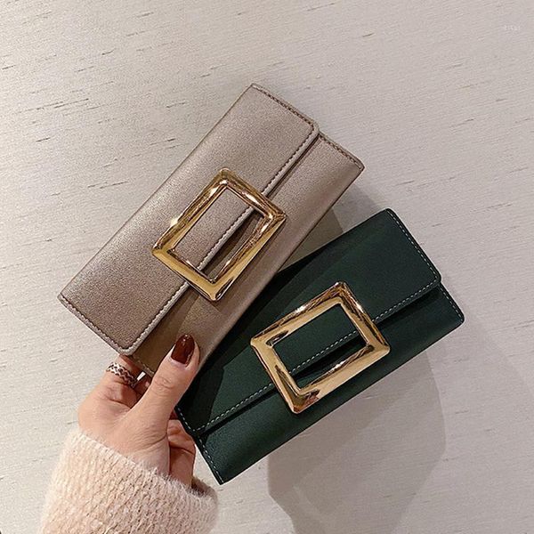 wallets 2021 fashion women metal buckle women's long design purse clutch leather hasp wallet lady cartera muje1, Red;black
wallets 2021 fashion women metal buckle women's long design purse clutch leather hasp wallet lady cartera muje1, Red;black