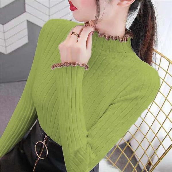 women's sweaters 2021 fall winter thick warm ruffles sweater turtleneck ruched high elastic solid female knitted pullovers z56, White;black
women's sweaters 2021 fall winter thick warm ruffles sweater turtleneck ruched high elastic solid female knitted pullovers z56, White;black
