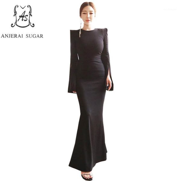 casual dresses autumn dress women vestidos black maxi flare sleeve slim ol office package hip party bodycon long fish tail, Black;gray
casual dresses autumn dress women vestidos black maxi flare sleeve slim ol office package hip party bodycon long fish tail, Black;gray