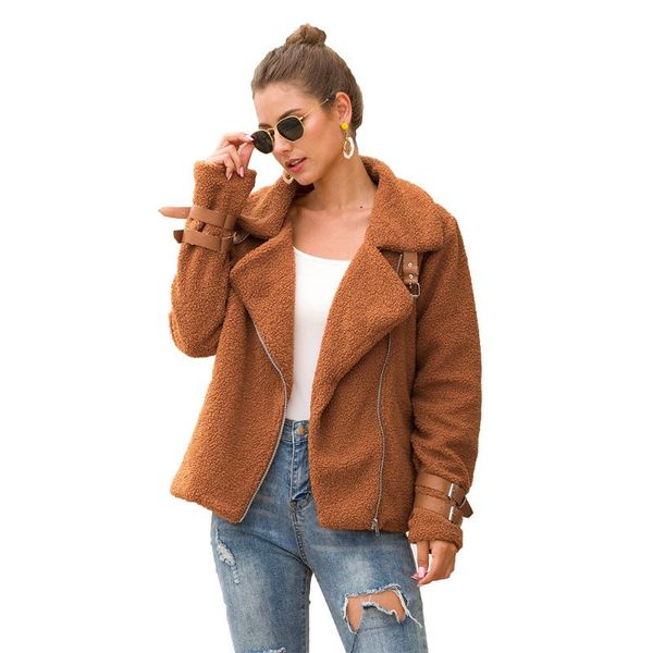 women's jackets women casual fleece coats autumn 2021 female long sleeve turn-down neck soft warm plush coat winter ladies green jacket, Black;brown
women's jackets women casual fleece coats autumn 2021 female long sleeve turn-down neck soft warm plush coat winter ladies green jacket, Black;brown