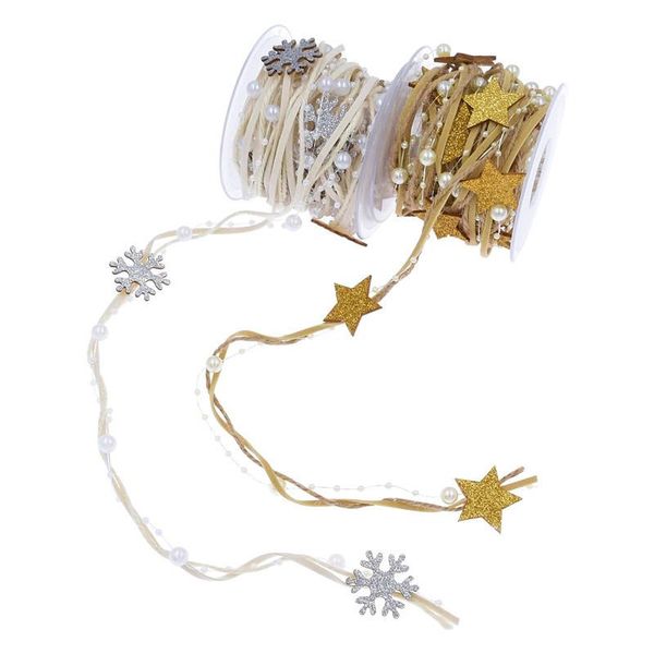 christmas decorations 2m ribbon decoration for tree star/snowflake bead chain with pearl xmas gift decor home ornaments 2021 year
christmas decorations 2m ribbon decoration for tree star/snowflake bead chain with pearl xmas gift decor home ornaments 2021 year