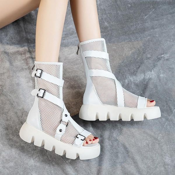 sandals 2021 summer korean version rear zipper female fish mouth roman shoes boots sponge cake mesh hollow, Black
sandals 2021 summer korean version rear zipper female fish mouth roman shoes boots sponge cake mesh hollow, Black