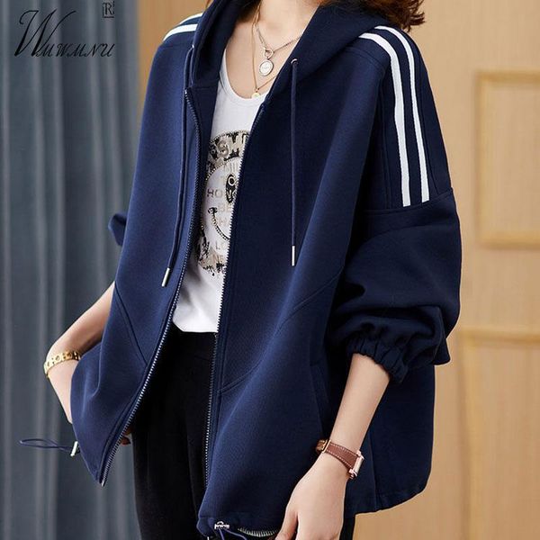 korean style casual zippers cardigan coats women street fashion stripe hoodies soft loose trendy daily hooded pockets jackets women's, Black;brown
korean style casual zippers cardigan coats women street fashion stripe hoodies soft loose trendy daily hooded pockets jackets women's, Black;brown