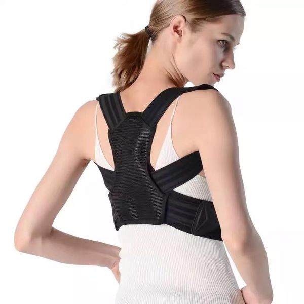 back support adultos crianças adjustable posture corrector belt clavicle spine correction orthopedic corset, Black;blue
back support adultos crianças adjustable posture corrector belt clavicle spine correction orthopedic corset, Black;blue
