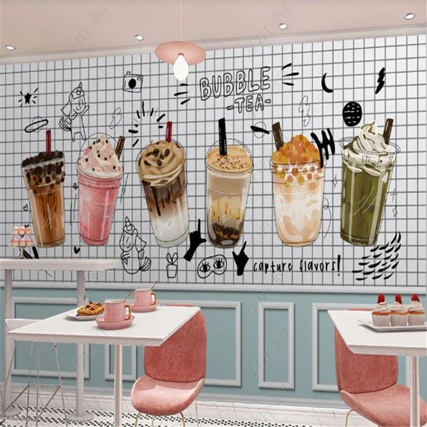 wallpapers nordic modern hand-painted bubble tea wall paper 3d abstract milk dessert shop industrial decor background mural
wallpapers nordic modern hand-painted bubble tea wall paper 3d abstract milk dessert shop industrial decor background mural