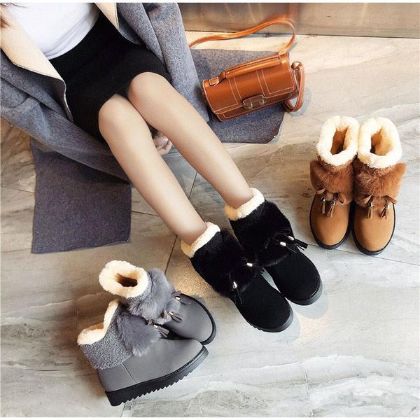boots fashion snow for women winter thicken plush ladies ankle tassle non-slip female footwear warm woman girls shoes 1fgy, Black
boots fashion snow for women winter thicken plush ladies ankle tassle non-slip female footwear warm woman girls shoes 1fgy, Black