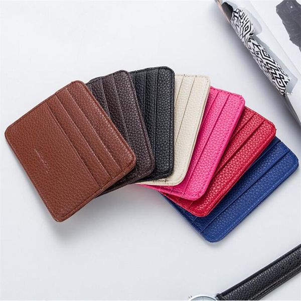 card holders 1pc fashion minimalist wallet pu leather holder short purse id candy color bank multi slot, Brown;gray
card holders 1pc fashion minimalist wallet pu leather holder short purse id candy color bank multi slot, Brown;gray