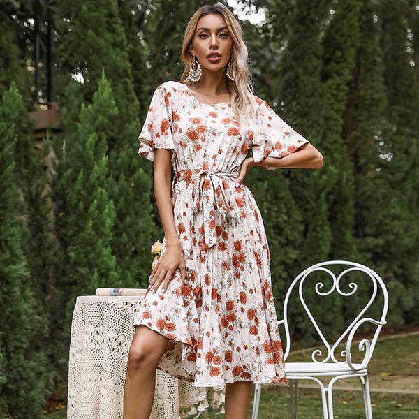 dresses 2021 spring summer new floral women v neck butterfly sleeve high waist knee length bandage es ladies, Black;gray
dresses 2021 spring summer new floral women v neck butterfly sleeve high waist knee length bandage es ladies, Black;gray