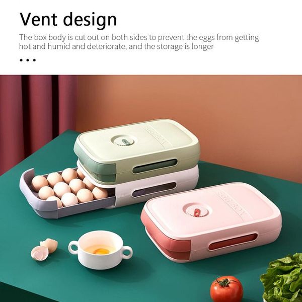 storage bottles & jars fresh-keeping egg box with lid drawer type kitchen household refrigerator container
storage bottles & jars fresh-keeping egg box with lid drawer type kitchen household refrigerator container
