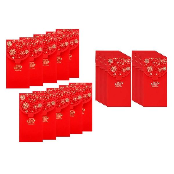 pcs chinese year red envelopes lucky money spring festival packet (7x3.4 inch), 10 a & 20pcs b gift wrap
pcs chinese year red envelopes lucky money spring festival packet (7x3.4 inch), 10 a & 20pcs b gift wrap