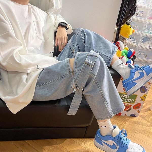 men's jeans 2021 zipper detachable fashion baggy homme casual pants classic cargo pocket black/blue biker denim trousers
men's jeans 2021 zipper detachable fashion baggy homme casual pants classic cargo pocket black/blue biker denim trousers