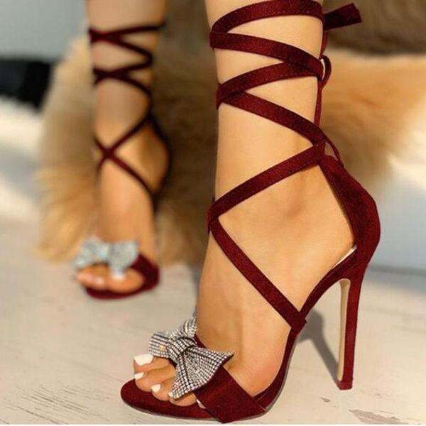 sandals summer shoes woman bow bandage super high heel strap open toe diamond women's 40-43 755v, Black
sandals summer shoes woman bow bandage super high heel strap open toe diamond women's 40-43 755v, Black