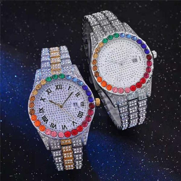 wristwatches iced out watch for women luxury colourful gold fashion diamond crystal bling hip hop relojes para mujer, Slivery;brown
wristwatches iced out watch for women luxury colourful gold fashion diamond crystal bling hip hop relojes para mujer, Slivery;brown