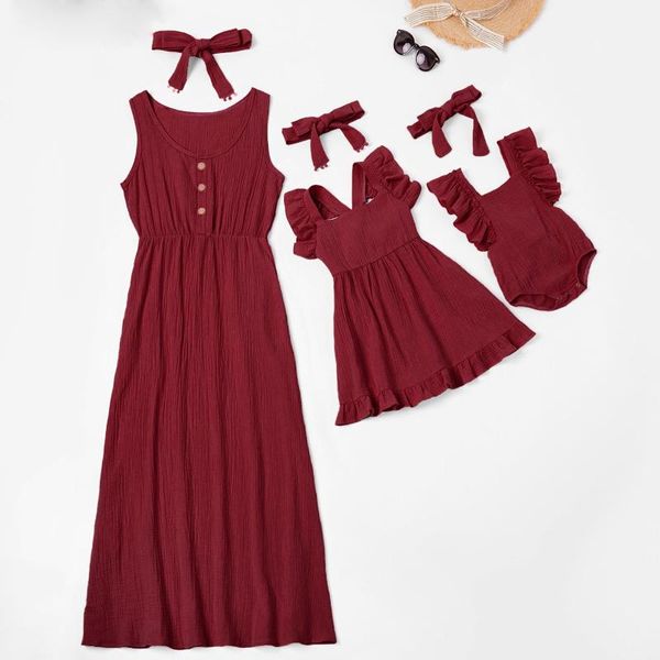 summer outfits mommy and me solid sleeveless romper maxi dresses+headband family matching fashion mother & daughter set clothing sets, White
summer outfits mommy and me solid sleeveless romper maxi dresses+headband family matching fashion mother & daughter set clothing sets, White