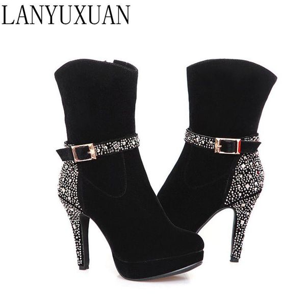 boots big size 33-41 for women high heels warm short autumn winter shoes pointed toe platform knight f315, Black
boots big size 33-41 for women high heels warm short autumn winter shoes pointed toe platform knight f315, Black