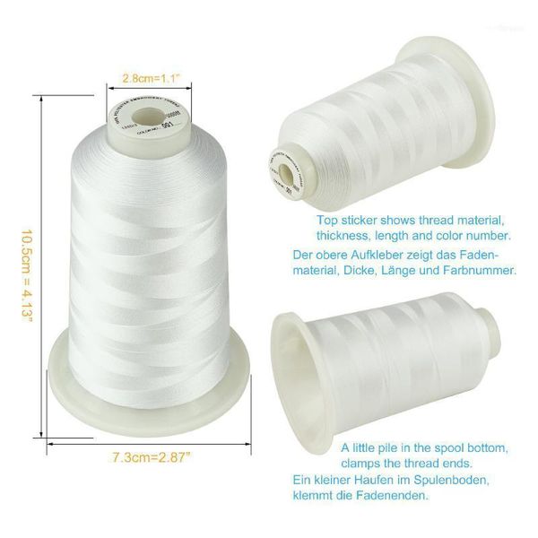 yarn simthread polyester embroidery machine thread 5000m huge spools 120d/21, Black;white
yarn simthread polyester embroidery machine thread 5000m huge spools 120d/21, Black;white
