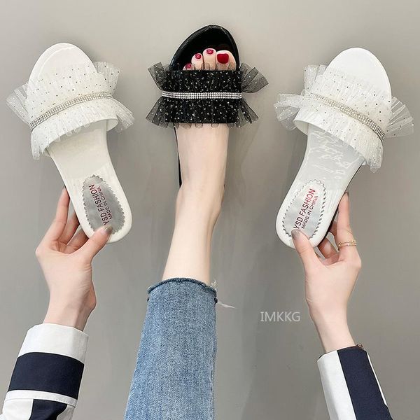 summer women rhinestone flat slippers woman style cute outdoor lace fashion one-word fish mouth sandals big size 42, Black
summer women rhinestone flat slippers woman style cute outdoor lace fashion one-word fish mouth sandals big size 42, Black