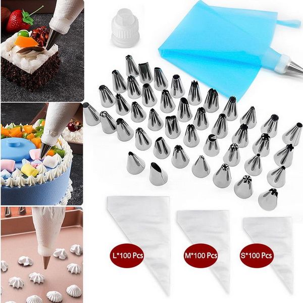 100pcs s/m/l pack pastry bag size disposable piping icing fondant cake cream decorating tip tool baking & tools
100pcs s/m/l pack pastry bag size disposable piping icing fondant cake cream decorating tip tool baking & tools