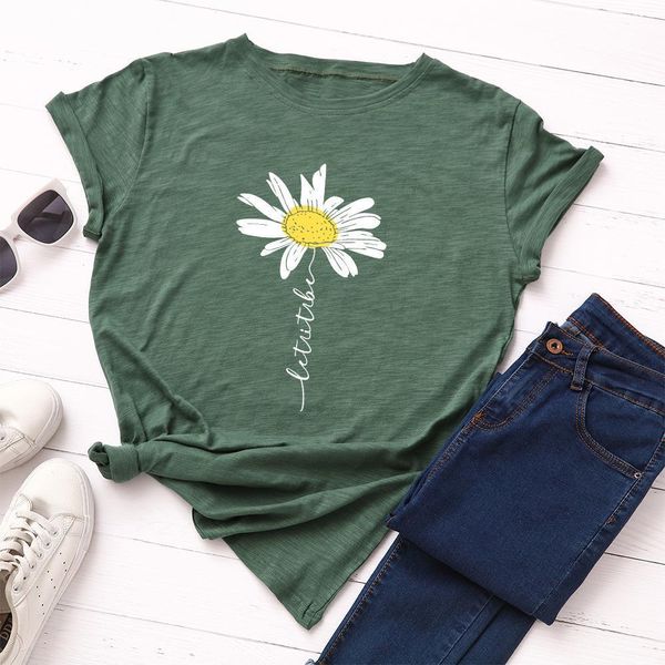 plus size daisy graphic women t shirts print summer oversize harajuku sunflower tee casual loose, White
plus size daisy graphic women t shirts print summer oversize harajuku sunflower tee casual loose, White