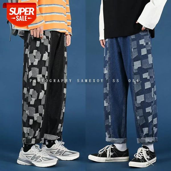 2021 men's denim blue color casual pants washed plaid printing jeans splicing wide leg high-quality trousers s-2xl #7a2j
2021 men's denim blue color casual pants washed plaid printing jeans splicing wide leg high-quality trousers s-2xl #7a2j