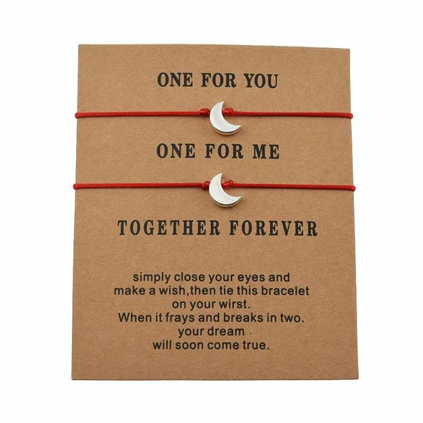 charm bracelets 2pcs/set crescent moon lucky red string for women men couple lover friendship jewelry gifts, Golden;silver
charm bracelets 2pcs/set crescent moon lucky red string for women men couple lover friendship jewelry gifts, Golden;silver