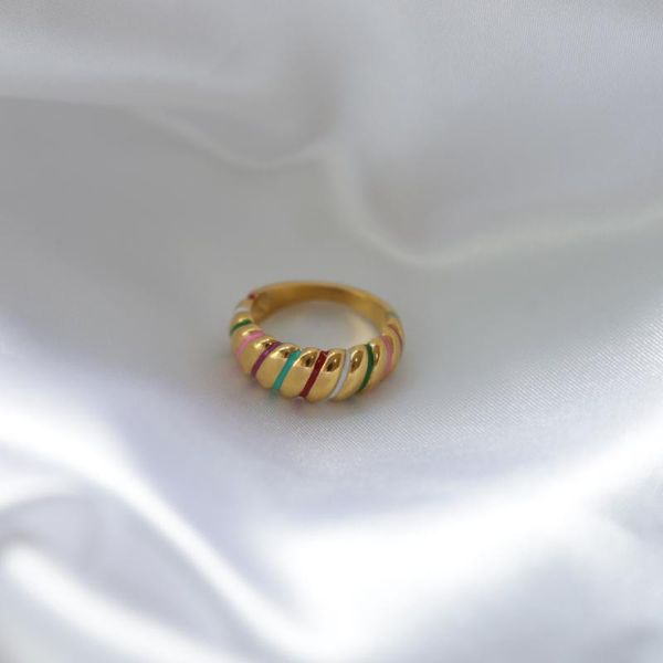cluster rings tarnish & waterproof colorful enamel croissant for women 2021 stainless steel jewelry wholesale, Golden;silver
cluster rings tarnish & waterproof colorful enamel croissant for women 2021 stainless steel jewelry wholesale, Golden;silver