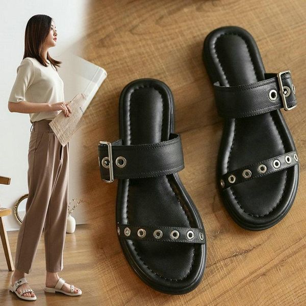 genuine leather fashion low square heels slippers ladies sandals 2021 women summer shoes outdoor slipper elegant woman, Black
genuine leather fashion low square heels slippers ladies sandals 2021 women summer shoes outdoor slipper elegant woman, Black