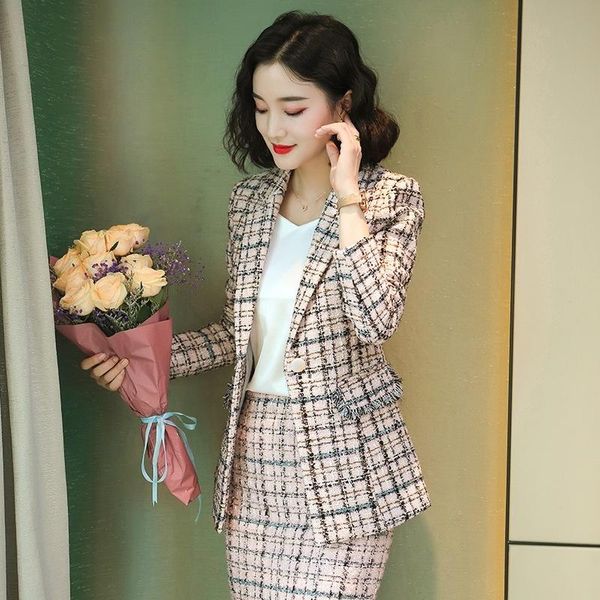 women's suits & blazers skirt suit autumn and winter 2021 style celebrity fashion western age reduction two piece, White;black
women's suits & blazers skirt suit autumn and winter 2021 style celebrity fashion western age reduction two piece, White;black