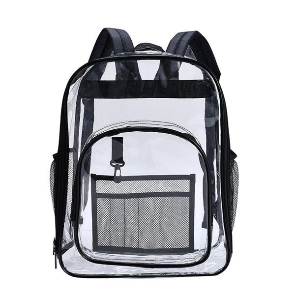 outdoor bags fashion women backpack heavy duty clear transparent pvc rucksack for work school travel youth shoulder schoolbag
outdoor bags fashion women backpack heavy duty clear transparent pvc rucksack for work school travel youth shoulder schoolbag