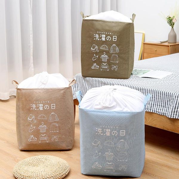 storage bags cotton and linen basket laundry big size foldable bag for dirty clothes household tool
storage bags cotton and linen basket laundry big size foldable bag for dirty clothes household tool