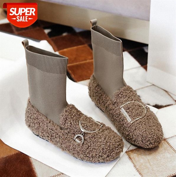henan sangpo fur all-in-one snow boots wearing thick-soled and fleece knitted cotton shoes short #t26j, Black
henan sangpo fur all-in-one snow boots wearing thick-soled and fleece knitted cotton shoes short #t26j, Black