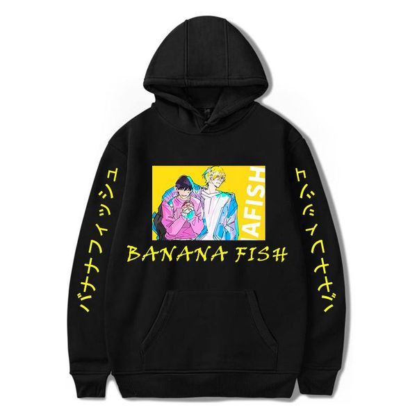 men's hoodies & sweatshirts banana fish anime hoodie fashion ash lynx harajuku sweatshirt pullover streetwear coolclothes, Black
men's hoodies & sweatshirts banana fish anime hoodie fashion ash lynx harajuku sweatshirt pullover streetwear coolclothes, Black