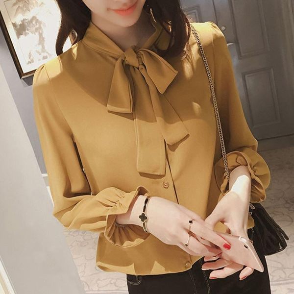spring autumn women shirt solid color fashion loose bowknot lacing long sleeve chiffon female clothes women's blouses & shirts, White
spring autumn women shirt solid color fashion loose bowknot lacing long sleeve chiffon female clothes women's blouses & shirts, White