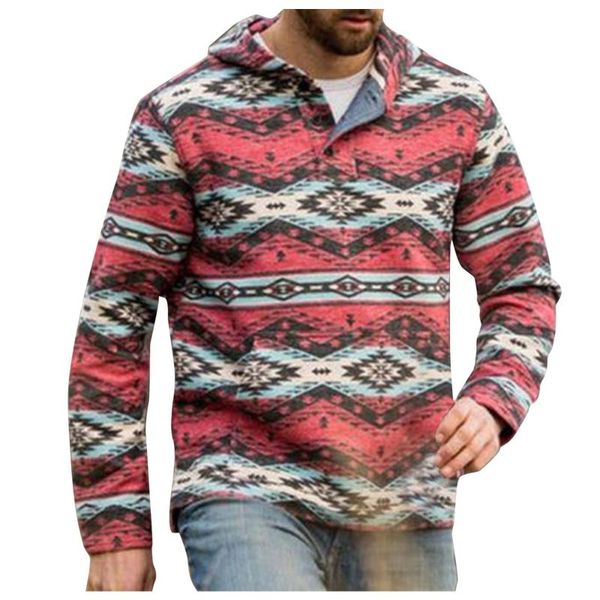 men's hoodies & sweatshirts casual geometric print with hooded long sleeve button fashion streetwear male xmas g3, Black
men's hoodies & sweatshirts casual geometric print with hooded long sleeve button fashion streetwear male xmas g3, Black