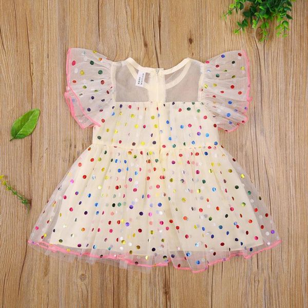 girl's dresses 2021 est baby short-sleeved mesh dress with colorful polka dot pattern printing, ruffle decoration clothing, Red;yellow
girl's dresses 2021 est baby short-sleeved mesh dress with colorful polka dot pattern printing, ruffle decoration clothing, Red;yellow