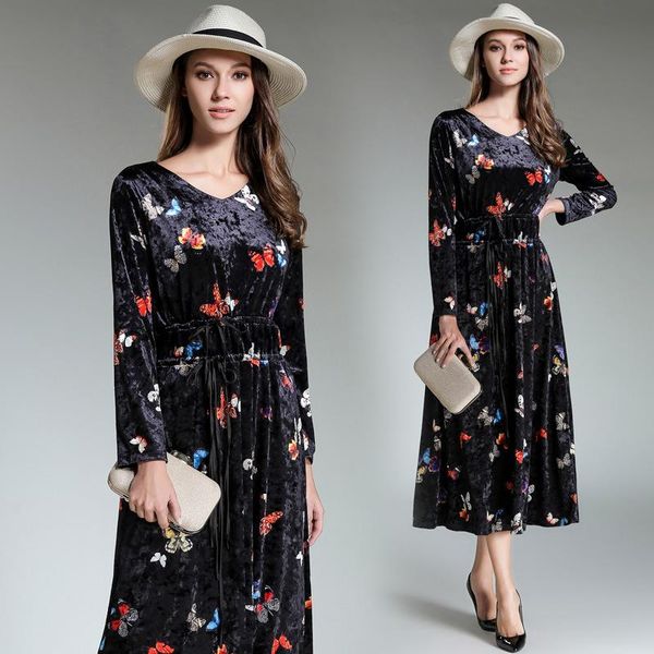 casual dresses sleeve v neck butterfly long velvet black a line print flower dress vintage slim with drawstring 2021 winter party, Black;gray
casual dresses sleeve v neck butterfly long velvet black a line print flower dress vintage slim with drawstring 2021 winter party, Black;gray