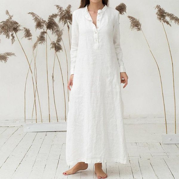 casual dresses solid loose dress women kaftan cotton long sleeves plain side button maxi shirt robe femme #g2, Black;gray
casual dresses solid loose dress women kaftan cotton long sleeves plain side button maxi shirt robe femme #g2, Black;gray