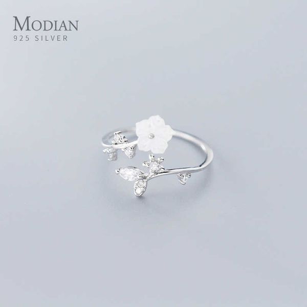 925 sterling silver radiant zircon leaves white shell flower size ring for women plant original jewelry 210707
925 sterling silver radiant zircon leaves white shell flower size ring for women plant original jewelry 210707