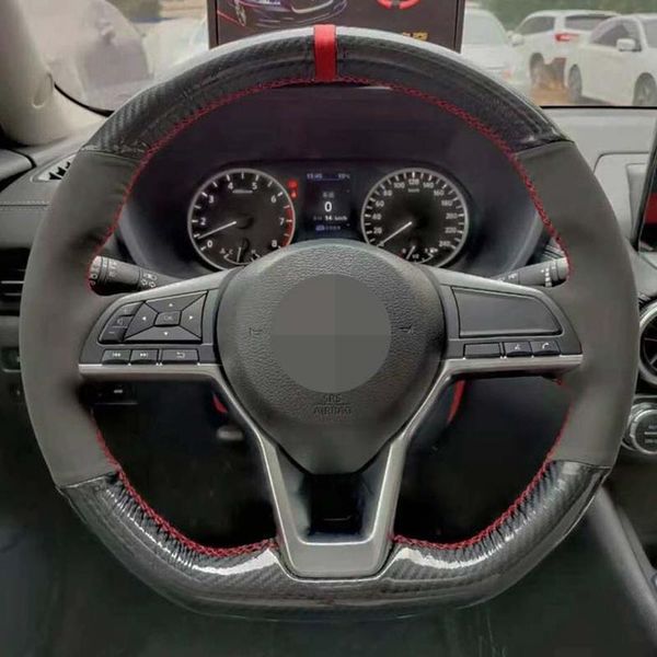 car steering wheel cover soft hand-stitched black carbon fiber suede for rogue 2021-2021 / altima covers
car steering wheel cover soft hand-stitched black carbon fiber suede for rogue 2021-2021 / altima covers